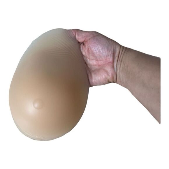 ABC 11204 Mastectomy Prosthesis Prosthetic Breast Size 7 Teardrop Shaper Blush - Picture 11 of 12